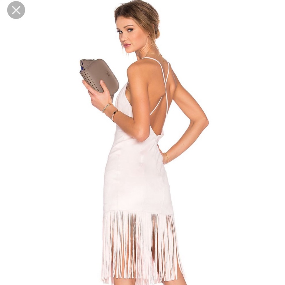 NWT Lovers + friends firefly dress blush suede